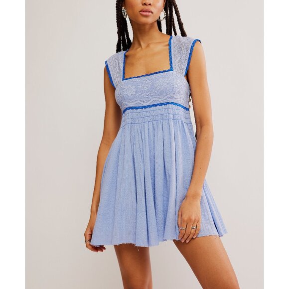Free People Dresses & Skirts - 🎉LAST CHANCE🎉 FREE PEOPLE Heartland Mini / Blue Heron Combo
